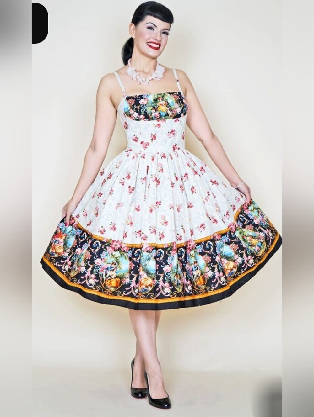 Bernie Dexter Paris Dress in Manor Print, BNWOT